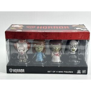 WB Horror Mini Figures 4-Pack CultureFly Pennywise Annabelle Exorcist Nun NEW